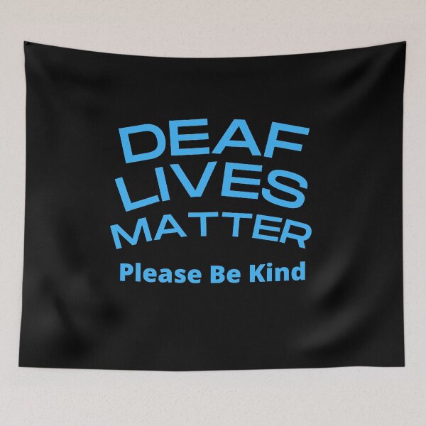 Item preview,   Deaf Lives Matter ASL Hearing Impaired designed and sold by Beluved.