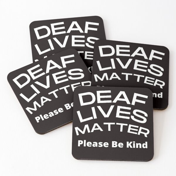 Item preview, Deaf Lives Matter ASL Hearing Impaired  designed and sold by Beluved.