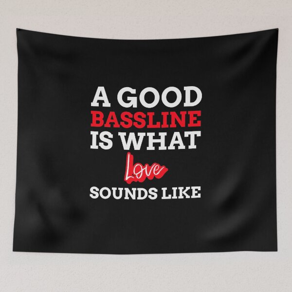 Item preview, Bassline Is Love, Music Producer designed and sold by ilovetshirts87.