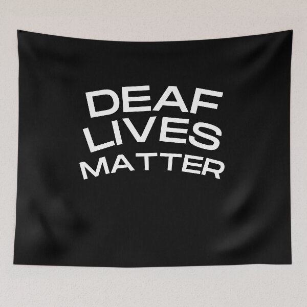 Item preview,   Deaf Lives Matter ASL Hearing Impaired designed and sold by Beluved.