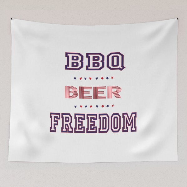 Item preview, bbq beer freedom, funny, designed and sold by truewear1.