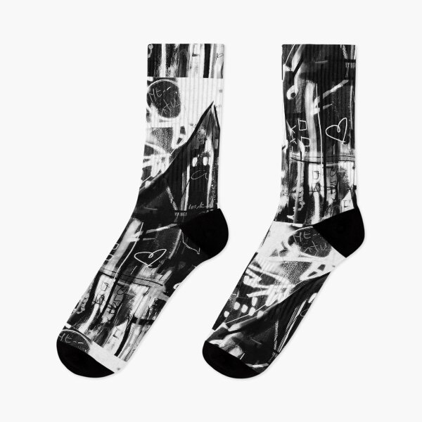 Item preview, Lucerne Switzerland Chapel Bridge Urban Pop Art Graffiti Black White Shabby Grunge Graffiti Modern Art Grunge Downtown Scribble designed and sold by ExquisiteShots.