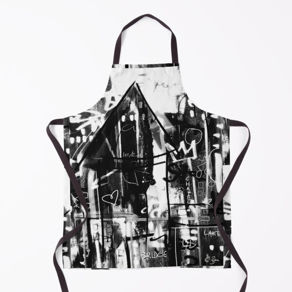 Item preview, Lucerne Switzerland Chapel Bridge Urban Pop Art Graffiti Black White Shabby Grunge Graffiti Modern Art Grunge Downtown Scribble designed and sold by ExquisiteShots.