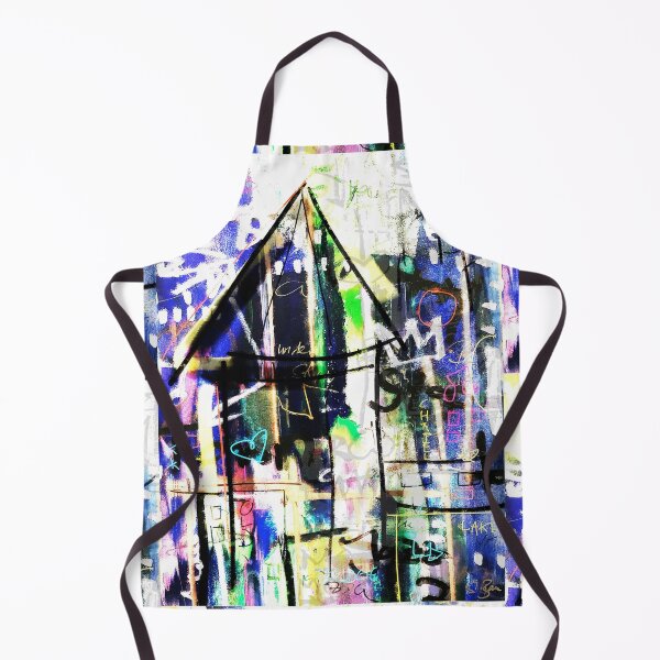 Item preview, Lucerne Switzerland Chapel Bridge Urban Pop Art Graffiti Colorful Shabby Grunge Graffiti Modern Art Grunge Downtown Scribble designed and sold by ExquisiteShots.