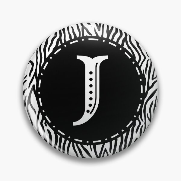 Item preview, Zebra Monogram Letter J designed and sold by MarkTees.