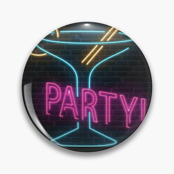 Item preview, Neon party martini glass designed and sold by Graphzzzillaa.