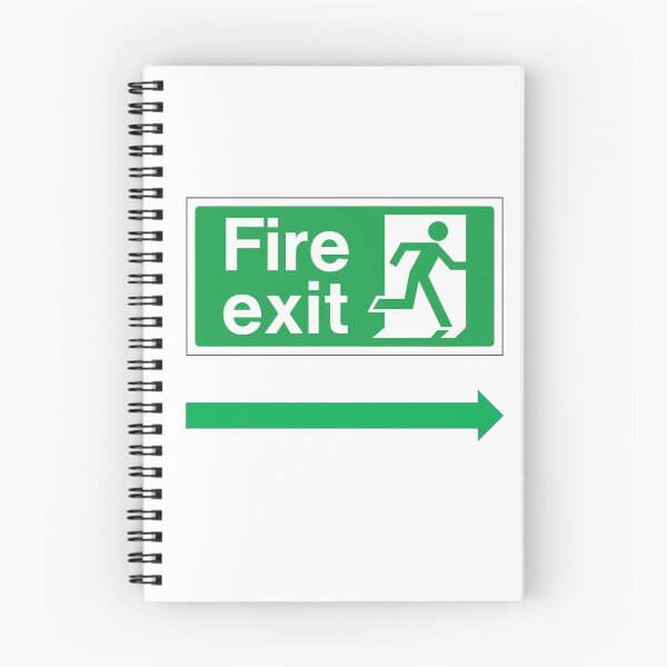 Item preview, classic fire exit sign designed and sold by ESCPOKEMONFAN.
