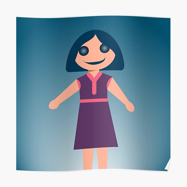 Download Coraline Doll Posters | Redbubble