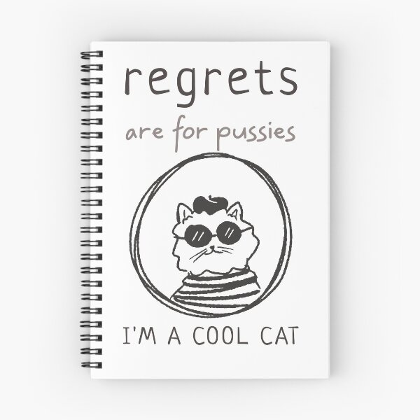 Item preview, Regrets are for Pussies designed and sold by Spicy Chilli.