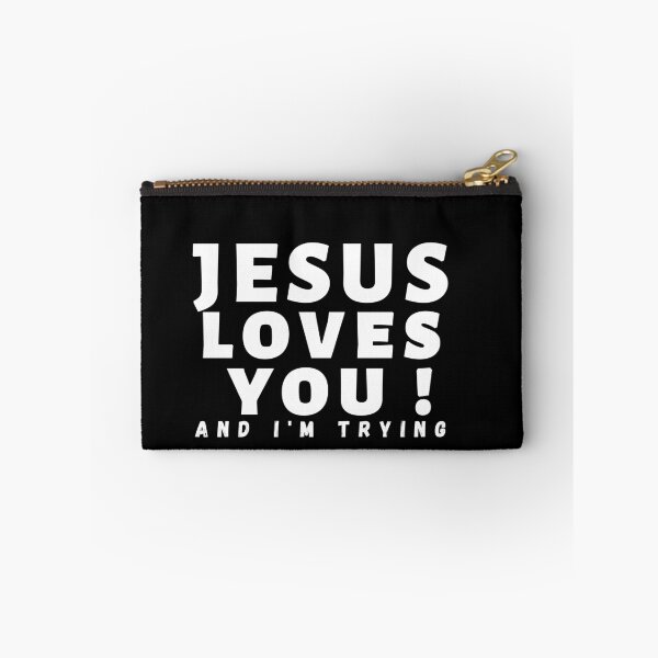 Item preview, Funny texts_Jesus loves you! And I'm Trying.  designed and sold by coolteesok.