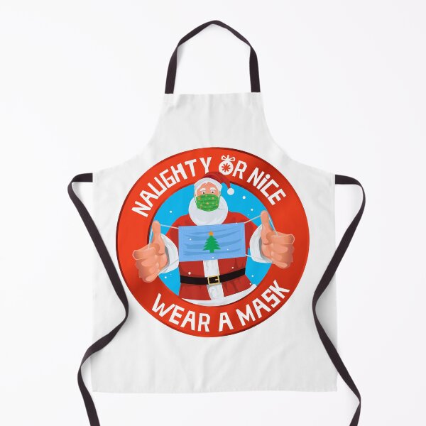Item preview, Naughty or Nice wear a mask santa wearing mask for christmas designed and sold by Shaun Joseph.