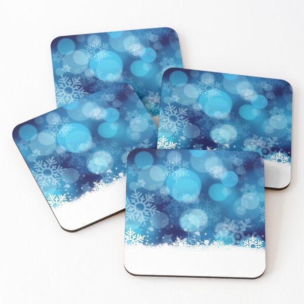 Item preview, Blue abstract snow falling winter christmas holiday background designed and sold by MarketVisionAV.