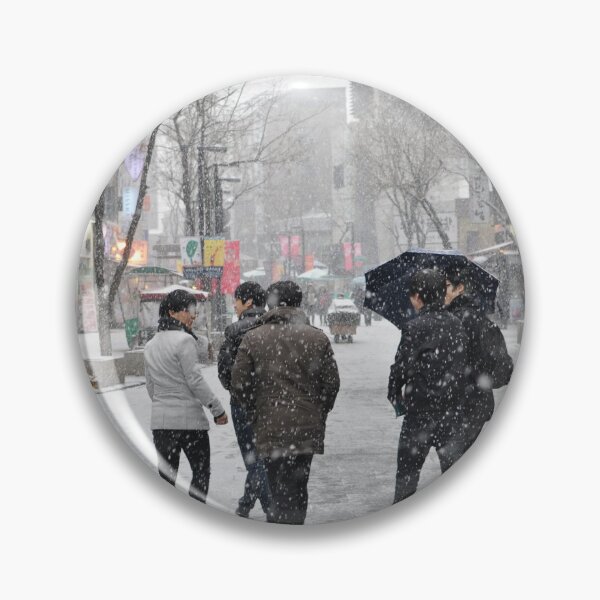 Aperçu de l'œuvre Il neige à Insadong, Séoul créée et vendue par Mike Ashley.