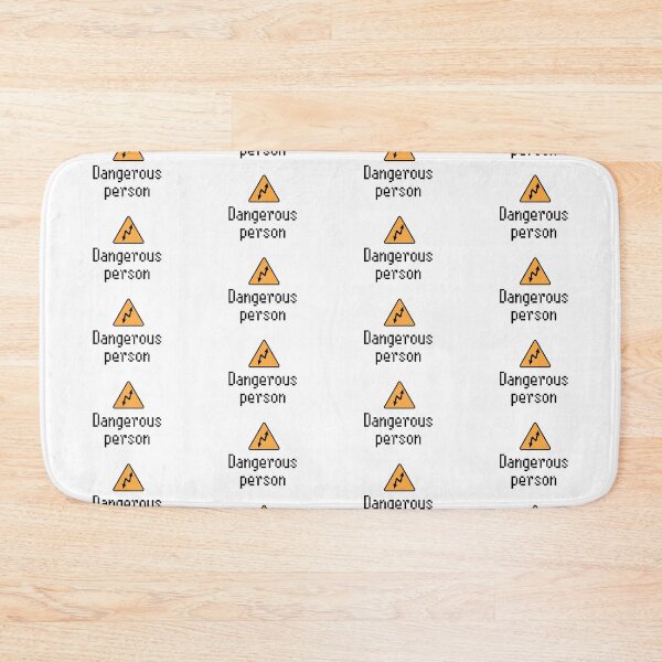 Item preview, Electrical safety sign with two arrows, dangerous person, pattern designed and sold by Alice-Moonbliss.