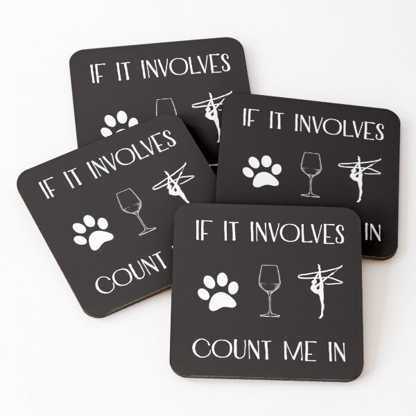 Item preview, If It Involves Dogs And Rhythmic Gymnastics Count Me in, Rhythmic Gymnastics Quote, Funny Gymnastic designed and sold by Aerial Addicts.