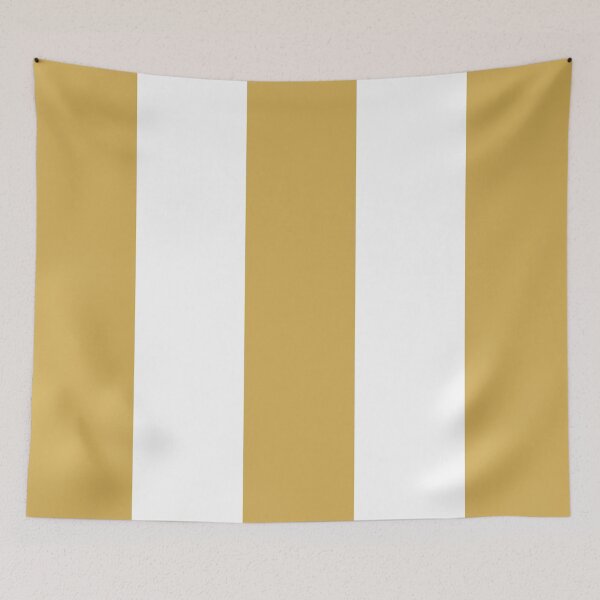 Item preview, Large GOLD and WHITE Vertical STRIPES designed and sold by RachelMacht.
