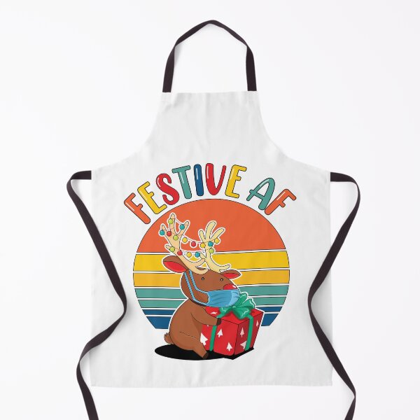 Item preview, Festive AF | Funny Christmas Reindeer designed and sold by GravitiTees.