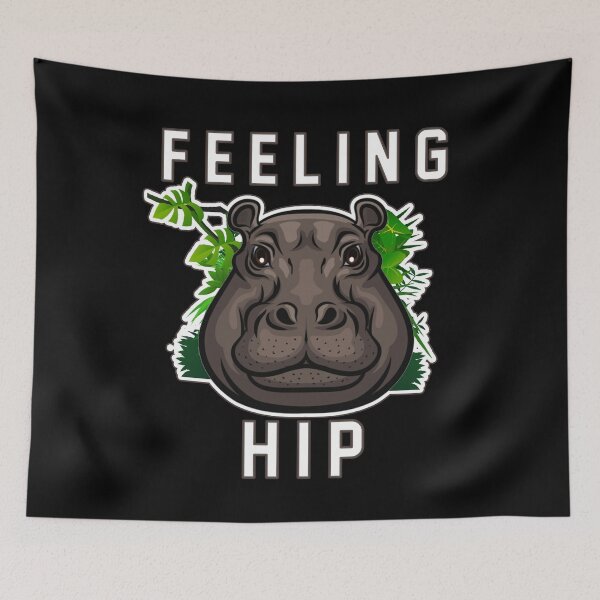 Item preview, Feeling Hip Hippopotamus Funny designed and sold by letsgoh.