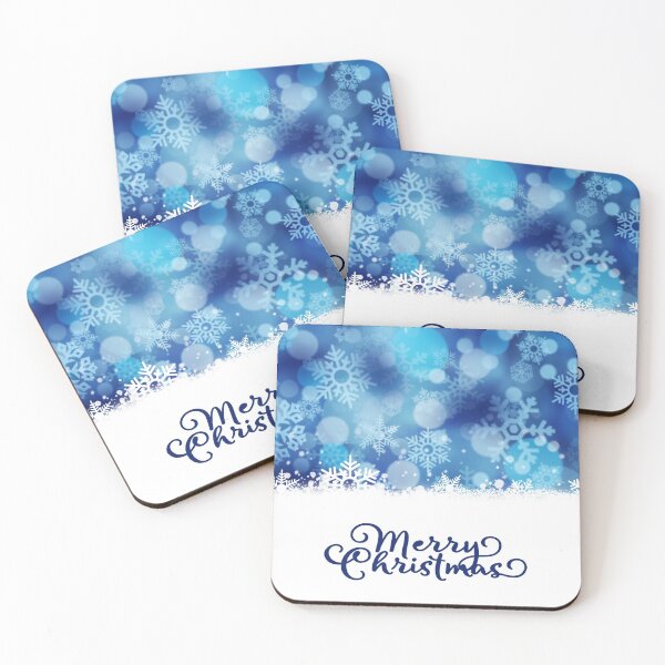 Item preview, Merry Christmas , blue abstract snow falling winter christmas holiday background designed and sold by MarketVisionAV.