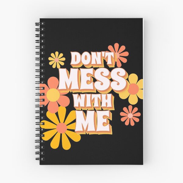 Item preview, Don't mess with me - 70's hippy tshirt daisy flowers designed and sold by domdjs4239.