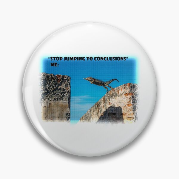 Item preview, Stop Jumping to Conclusions Iguana Meme With Mosaic Tiles Filter designed and sold by LuckyKermit.