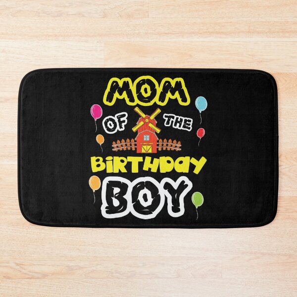 Item preview, Mom of The Birthday Boy Toddler Years Old Kids Children Cake Farming Happy Birthday Celebration Party Candle Farm designed and sold by shirti.