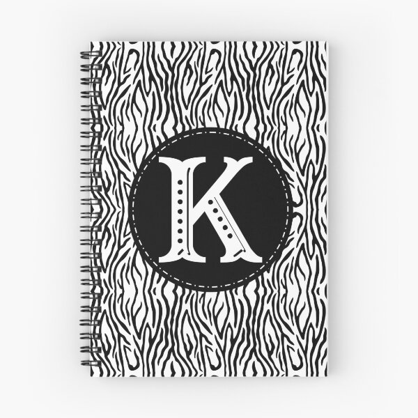 Artikelvorschau, Zebra-Monogramm Buchstabe K. entworfen und verkauft von MarkTees.