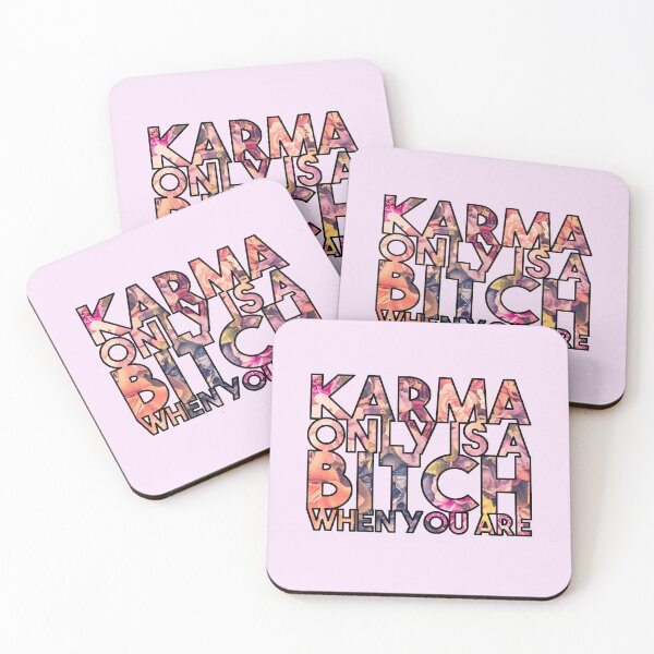 Artikelvorschau, Karma ist nur eine Hündin, wenn Sie sind - lustiges Blumenkarma-Zitat entworfen und verkauft von InkLove.