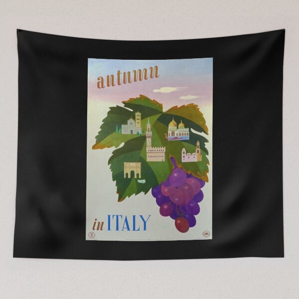 Item preview, retro classic ENIT Autumn in Italy poster designed and sold by CorasPosters.
