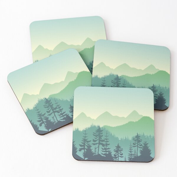 Item preview, Green landcape with trees and mountains designed and sold by arkhipoff.