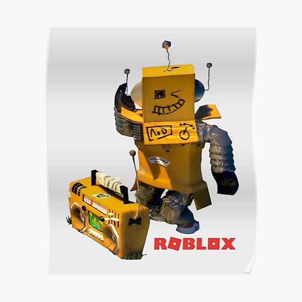 Dabbing Robot Posters Redbubble - robo wings roblox