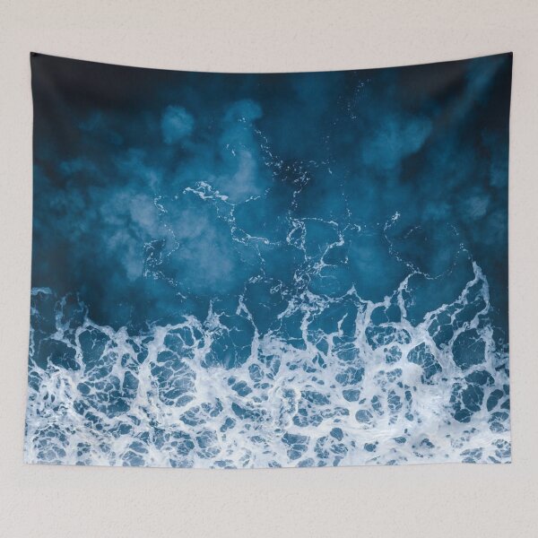 Item preview, BEAUTIFUL BLUE OCEAN WAVES - AERIAL VIEW designed and sold by 8G.