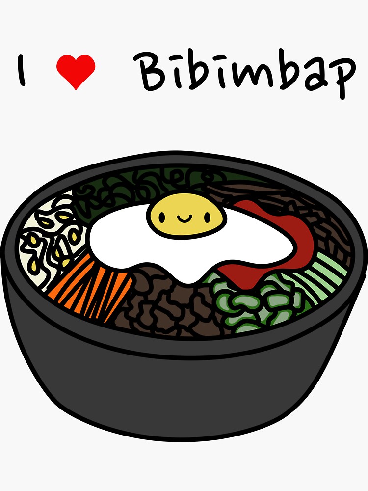 Korean Food Mix - Kpop Kdrama Fans Sticker Pack Sticker for Sale