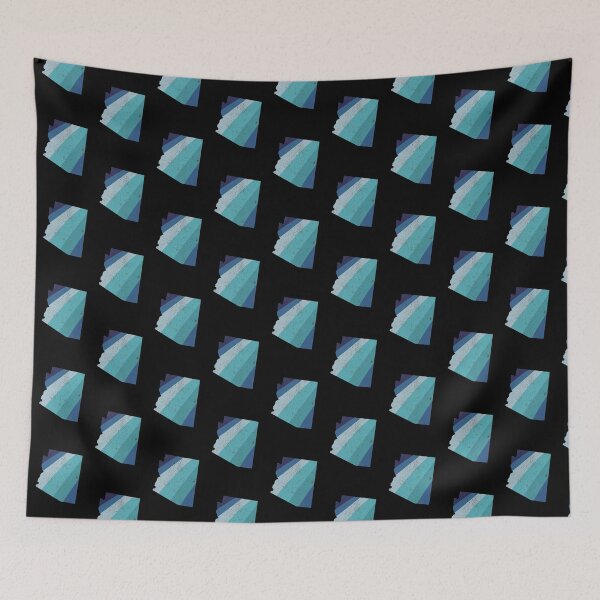 Item preview, Arizona State Retro Blue Rainbow Stripes designed and sold by twicetrader.