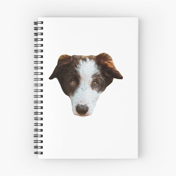 Item preview, Pintura al óleo de perro marrón y blanco estilizada designed and sold by SzofiStore.