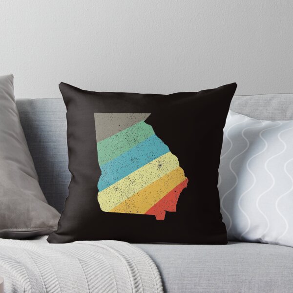 Item preview, Georgia State Vintage Retro Rainbow Stripes designed and sold by twicetrader.