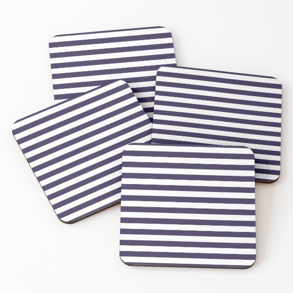 Item preview, Small NAVY BLUE and WHITE Horizontal STRIPES designed and sold by RachelMacht.