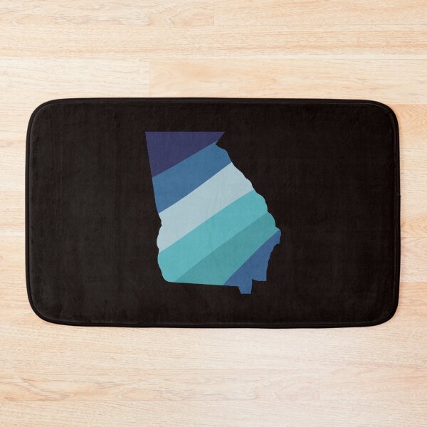 Item preview, Georgia State Retro Blue Rainbow Stripes designed and sold by twicetrader.