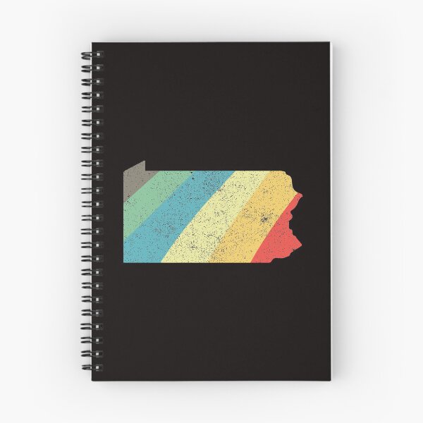 Item preview, Pennsylvania State Vintage Retro Rainbow Outline Rainbow Stripes designed and sold by twicetrader.