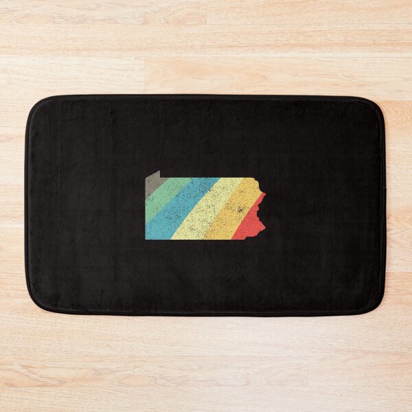 Item preview, Pennsylvania State Vintage Retro Rainbow Outline Rainbow Stripes designed and sold by twicetrader.