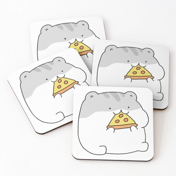 Item preview, Lindo hámster comiendo pizza designed and sold by mousepotatoes.