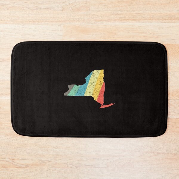 Item preview, New York State Vintage Retro Rainbow Stripes designed and sold by twicetrader.