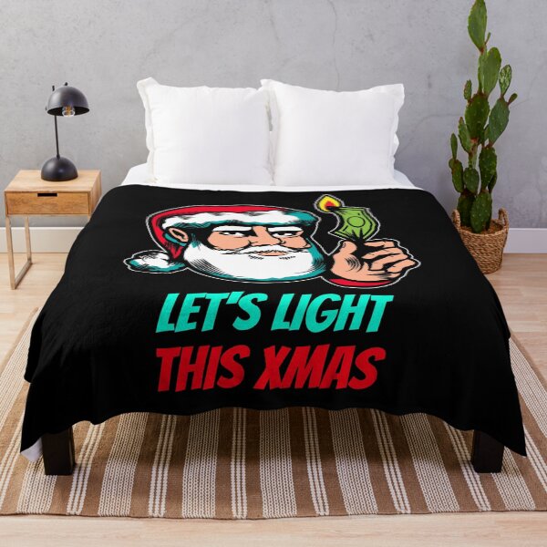 Item preview, Let's Light This Xmas Santa Claus Burning Money designed and sold by mikels.