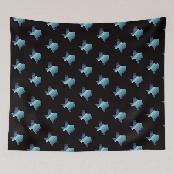 Item preview, Texas State Vintage Retro Blue Rainbow Stripes designed and sold by twicetrader.