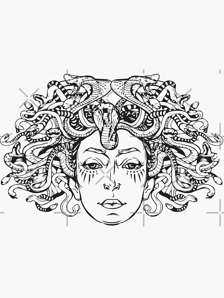 Gorgon Medusa - Ancient Greece & Greek mythology Adult Coloring Pages