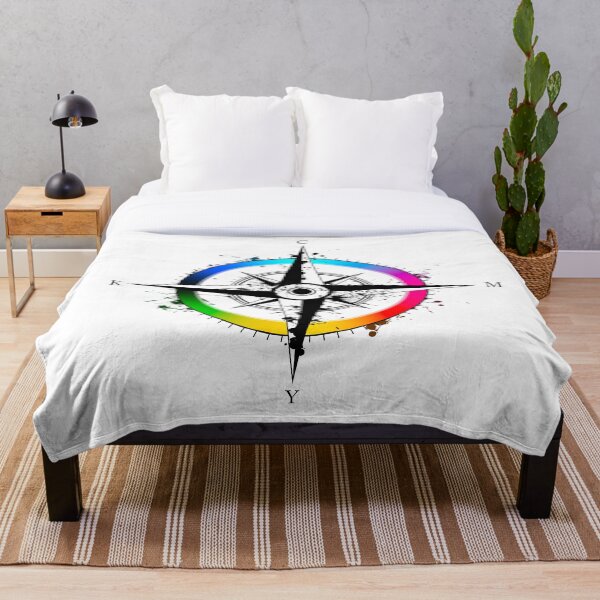 Item preview, CMYK Compass Graphic Designer Funny Color Wheel Joke designed and sold by Alienphysique.