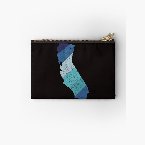 Item preview, California State Vintage Retro Blue Rainbow Stripes designed and sold by twicetrader.