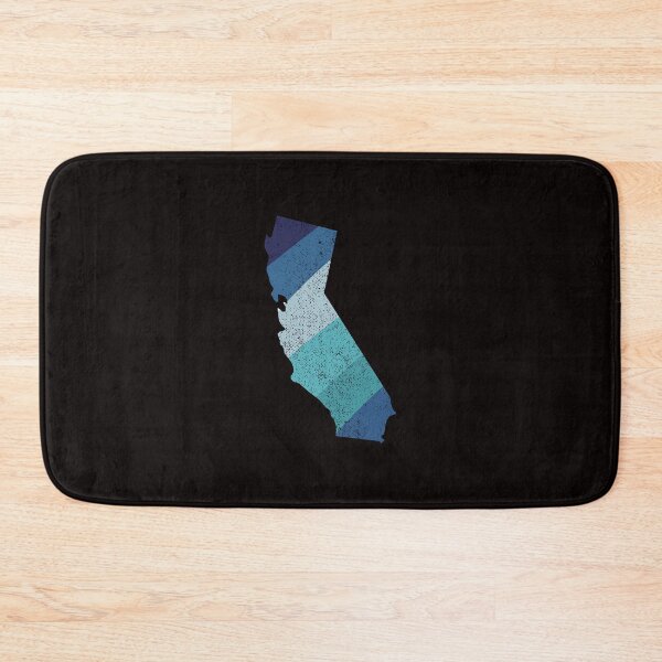 Item preview, California State Vintage Retro Blue Rainbow Stripes designed and sold by twicetrader.