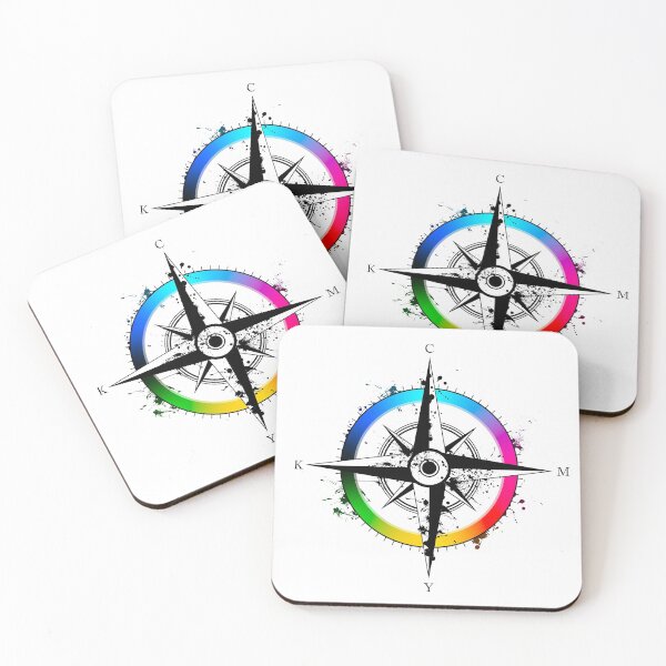 Item preview, CMYK Compass Graphic Designer Funny Color Wheel Joke designed and sold by Alienphysique.