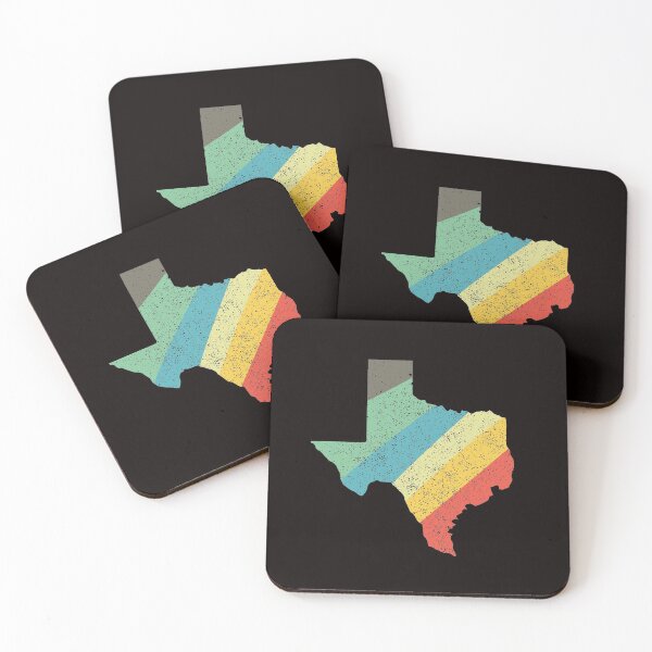 Item preview, Texas State Vintage Retro Rainbow Outline stripes designed and sold by twicetrader.